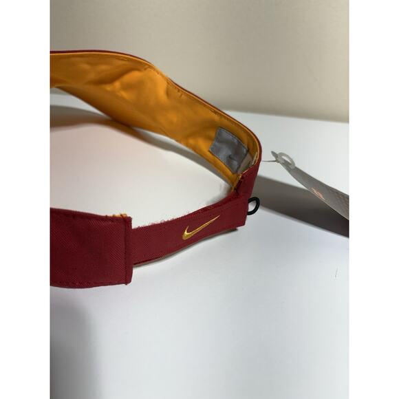 Vintage Nike Air Visor Hat Cap Embroidered Hat Red Orange Pickleball Runningd - Picture 4 of 5
